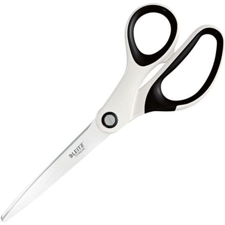 Leitz WOW Titanium Schaar - 205 mm - Voor Kantoor En Thuiswerken - Ideaal Voor Thuiskantoor - Wit