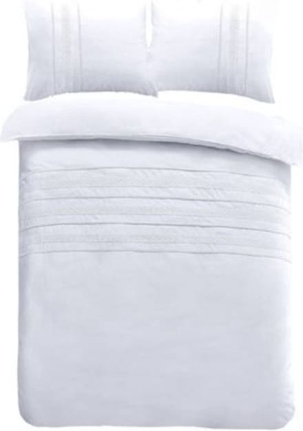 Papillon Madrid Dekbedovertrek - Eenpersoons - 140x200/220 cm - Wit