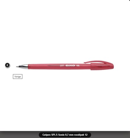 STAPLES - Gelpennen - Sonix - 0.7mm - Rood - 12 stuks