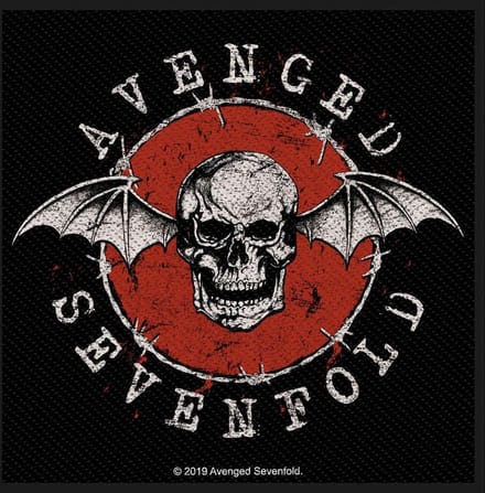 Avenged Sevenfold - Distressed Skull Patch - Zwart