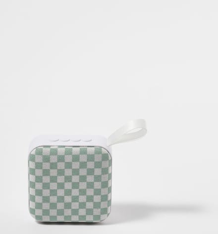 Sunnylife - Beach Accessoires Bluetooth Speaker Schaakbord - Kunststof - Groen