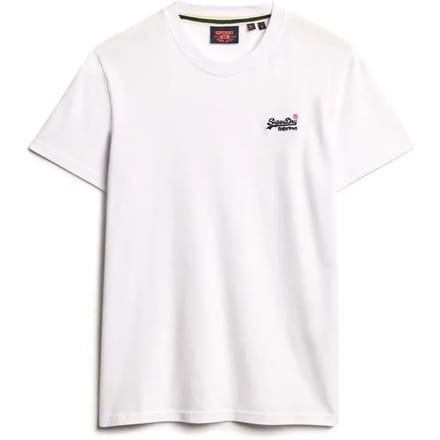Superdry Essential T-shirt met Borduursel Wit Grootte: L