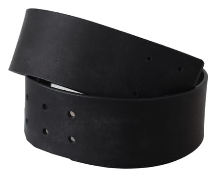 GF Ferre Zwarte Echt Leren Brede Logo Tailleband