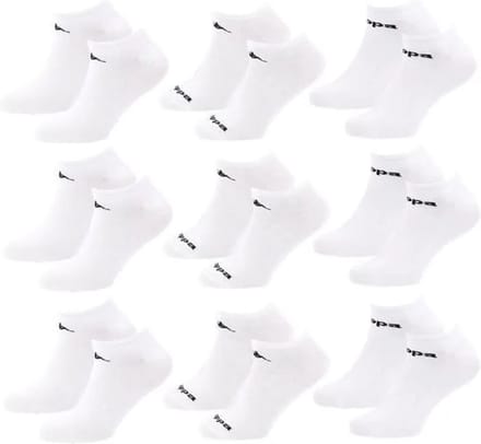 Kappa sneakersokken 9 paar wit maat 43/46