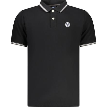 North Sails Zwarte Katoenen Poloshirt voor Mannen