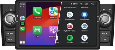 Carplay autoradio geschikt voor Fiat Punto 2006–2009 | 7 inch Android 13
