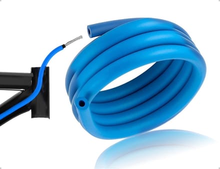 Flexibele schokdempers voor fietsframe, geluidsabsorberende kabels, ideaal voor schakeling en remsystemen, blauw