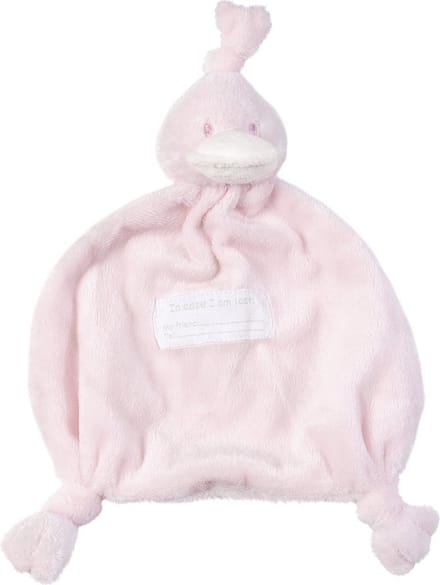 BAMBAM Knuffeldoekje Eend - Roze - Baby cadeau