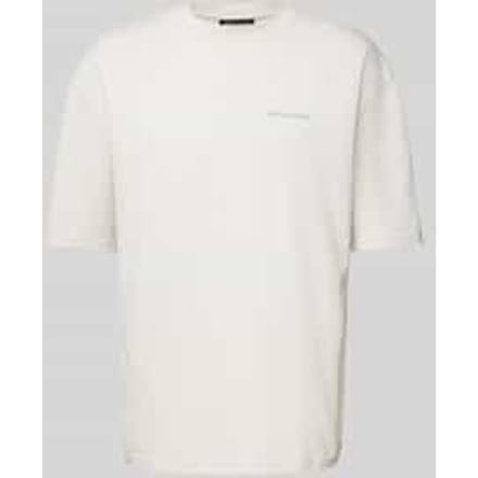 Oversized T-shirt met labelprint