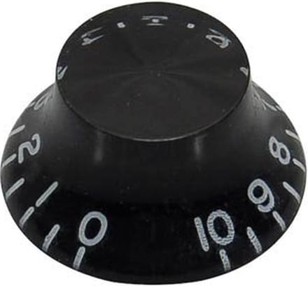 Boston KB-160L Belknop Linksdraaiend - Transparant Zwart