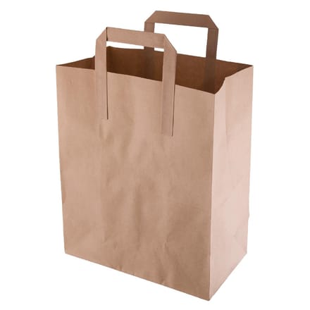 Fiesta gerecyclede bruine papieren draagtassen medium (250 stuks)