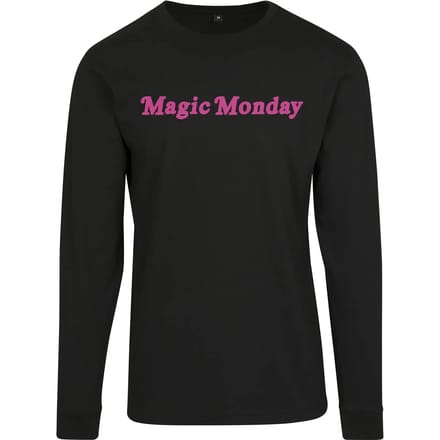 Mister Tee - Magic Monday Slogan Longsleeve top - XS - Zwart
