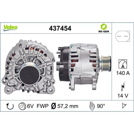 Driefasige generator VALEO 437454