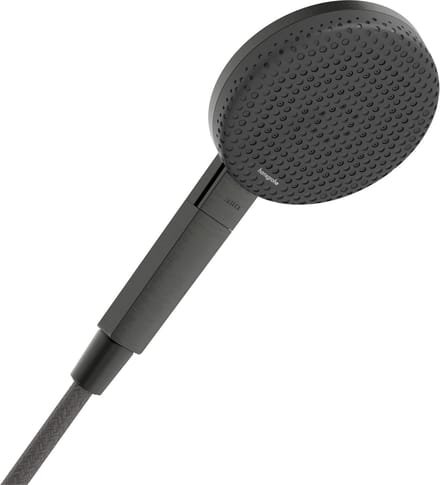 hansgrohe Raindance Alive Select S - Handdouche - Select-knop bediening - 125mm maat - 3 straalfuncties - Brushed Black Chrome