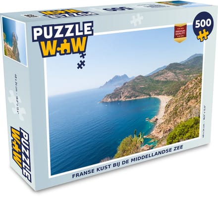 Puzzel Frankrijk - Zee - Kust - Legpuzzel - Puzzel 500 stukjes