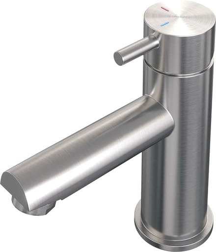 Brauer Brushed - Edition Wastafelmengkraan opbouw - laag - model b - PVD - geborsteld RVS