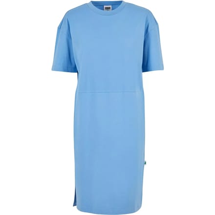 Urban Classics - Organic Oversized Slit Tee Korte jurk - S - Blauw