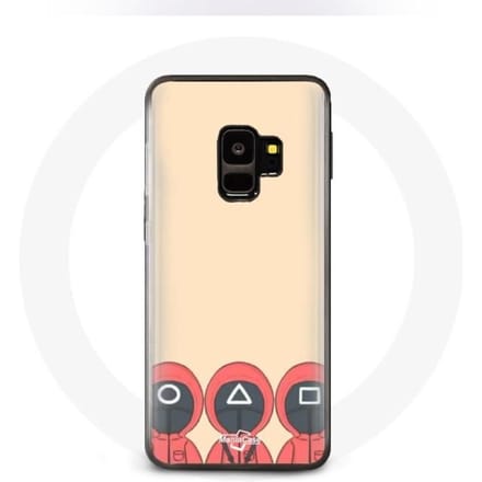 Case voor Samsung S9 plus Squid Game Masks Triangle Square en Circle Fan Art