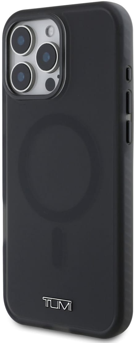 Tumi Back cover - iPhone 16 Pro - Black - MagSafe - Shockproof - Transparent Frosted