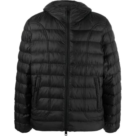 Diesel Effen capuchonjas heren (Zwart)