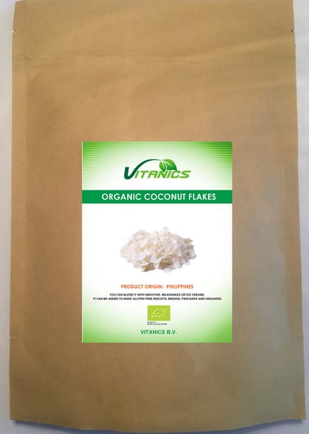 Rauwe biologische kokoschips (Raw Organic Coconut Chips) 500g
