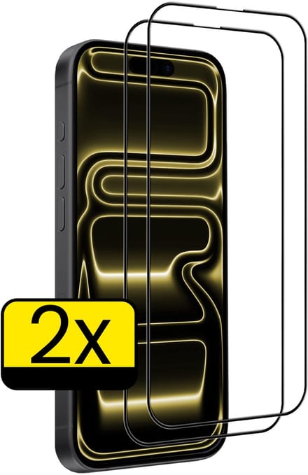 Screenprotector - Geschikt voor Apple iPhone 17 Pro Max - 2 Stuks - Full Cover - Beschermglas - Gehard Glas - Tempered Glass - Screen Protector
