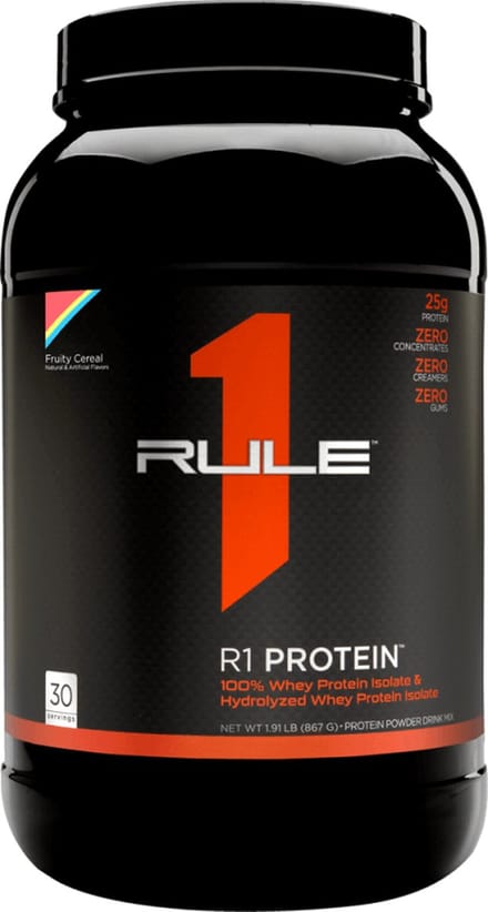 Rule1 R1 Protein Whey Isolate (2lbs) Fruity Cereal - Eiwitten - Wei-eiwit isolaat