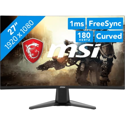 MSI MAG 27C6F computermonitor 68,6 cm (27") 1920 x 1080 pixels Full HD LCD zwart