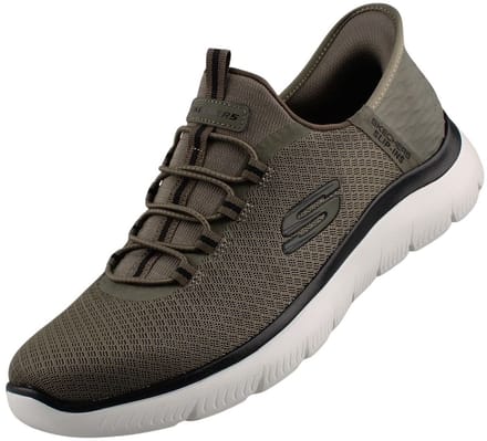 Skechers SUMMITS - HIGH RANGE Heren Instappers - Groen / Zwart