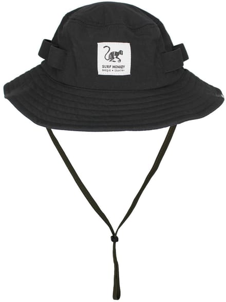 Safarihoed met trekkoord - UPF50 / Waterdicht - Maten S-M (Zwart)