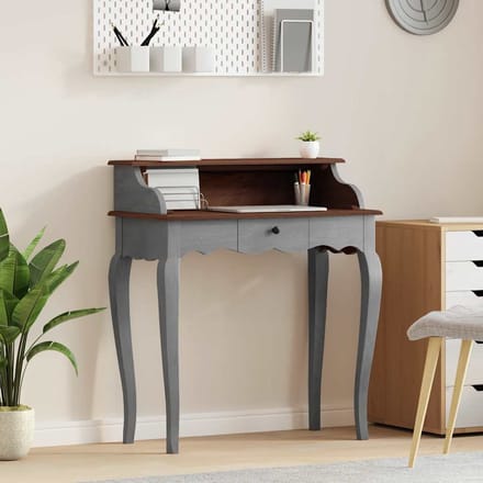 vidaXL Schrijftafel 80x40x92 cm massief mahoniehout