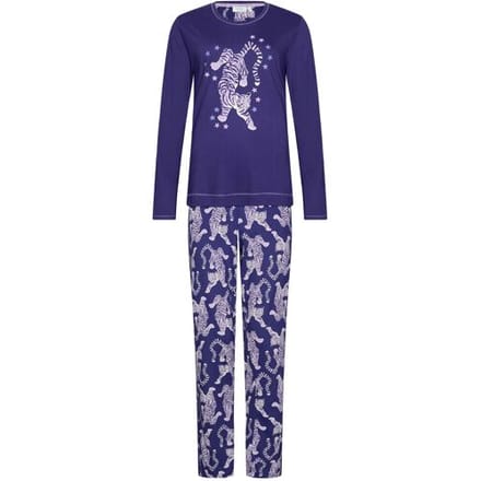 Rebelle - Tiger Star - Pyjama - Bio Katoen - Paars - Maat 46
