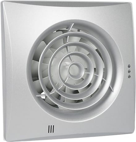 Badkamer-/ toiletventilator Silencio 100 aluminium