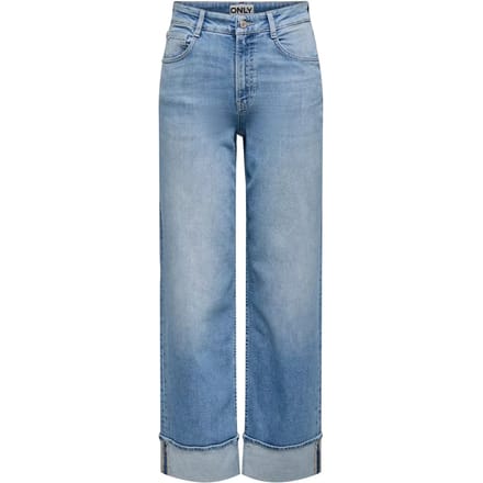 ONLY - ONLMERCER HW WIDE FOLD UP DNM REA330NOOS - Meisjes - Jeans