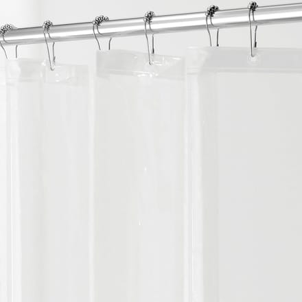 Famanu – Transparant stoffen douchegordijn 180 x 200 cm – waterdicht polyester