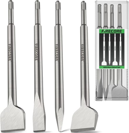 SDS Beitelset - Boorhamer Beitels - Tegels Verwijderen - Vier Delig Set - 25cm Lengte