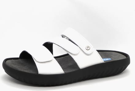 Wolky Slippers Sense wit leer Dames Slippers - Wit - 41