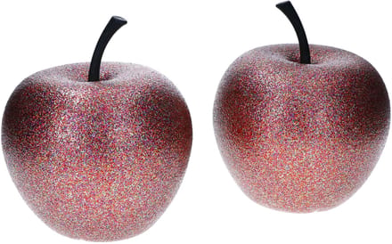 Set van 2 Aardewerk Potten Decoratieve Appel XS Brons - E2206-S1-GLMB