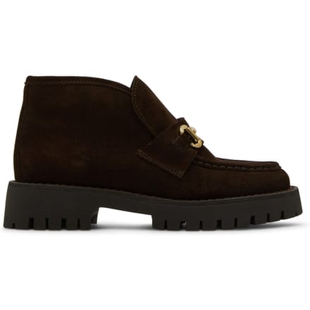 Steve Madden Leon Flat Shoes Chocolate Brown Suede Maat: 42 | Instappers Outlet | Dames | Bruin