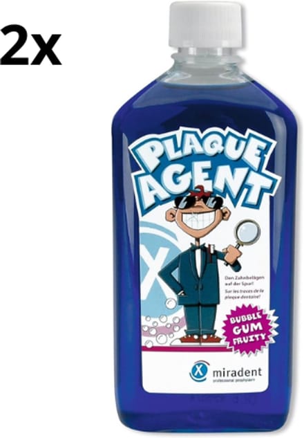 Miradent Mondspoeling Plaque Agent - 2 x 500 ml - Voordeelverpakking