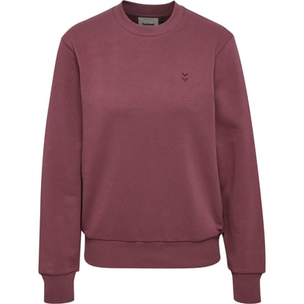 Hummel Dames Sweatshirt met Logo Borduursel en Ronde Hals