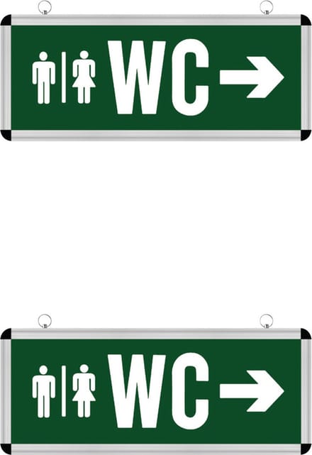 LED Noodverlichting WC - 2 Pack - Rabonta - Hangend - 3W