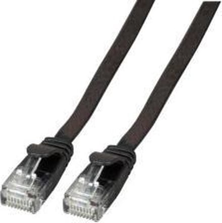 CAT6a UTP kabel 0.5 meter Zwart