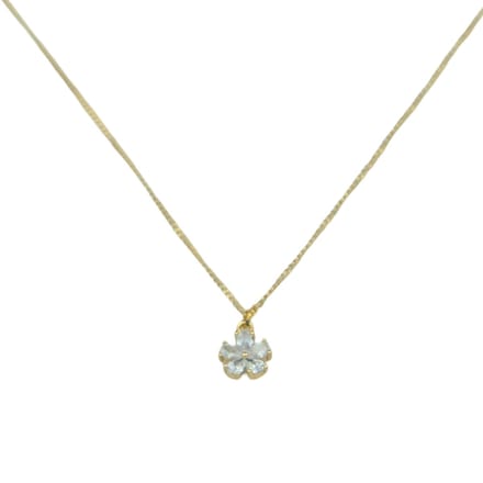 Daisy Mini Flower Necklace Gold 18K