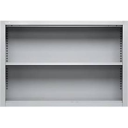 Schäfer Shop Select bovenschap MS, 2 OH, B 1200 x D 400 x H 800 mm, plaatstaal, aluminium wit