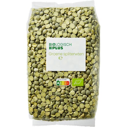 Groene spliterwten biologisch