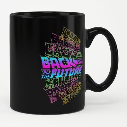 Back To The Future Kopje/koffiemok met logo’ Neon