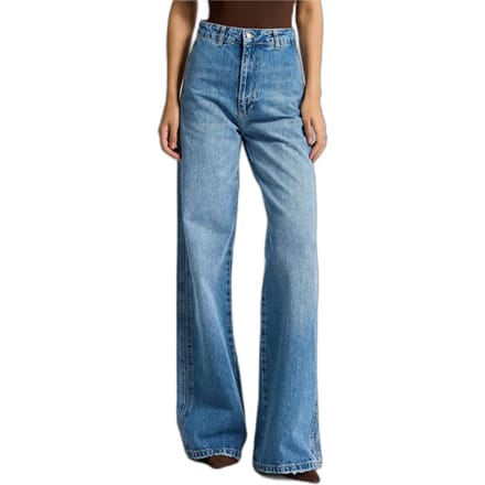 It's Basic - LOOSE HIGH RISE JEANS - AZURE