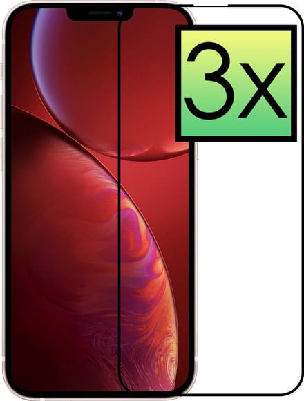 Screenprotector - 3 Stuks - Geschikt voor Apple iPhone 13 Mini - Full Cover - Beschermglas - Gehard Glas - Tempered Glass - Screen Protector