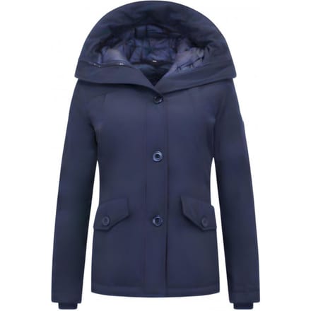 Getailleerde Korte Winterjas Dames - 503 - Blauw